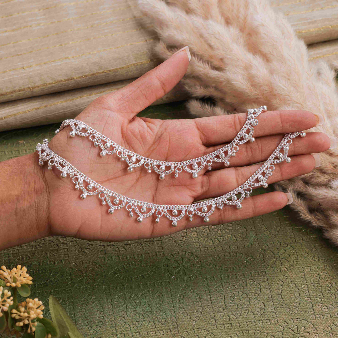 Silver Jalara Anklet