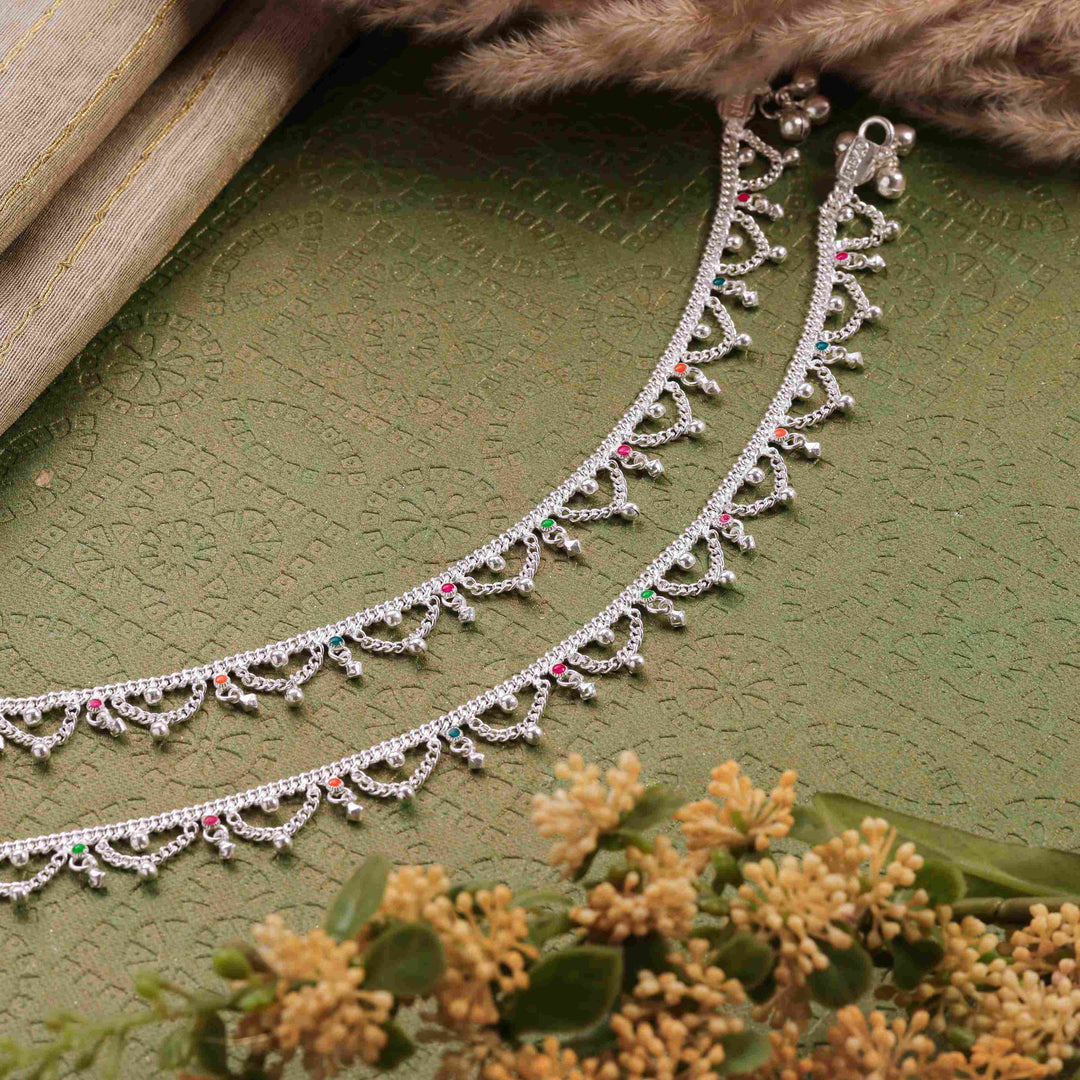 Silver Colour Jalara Anklet