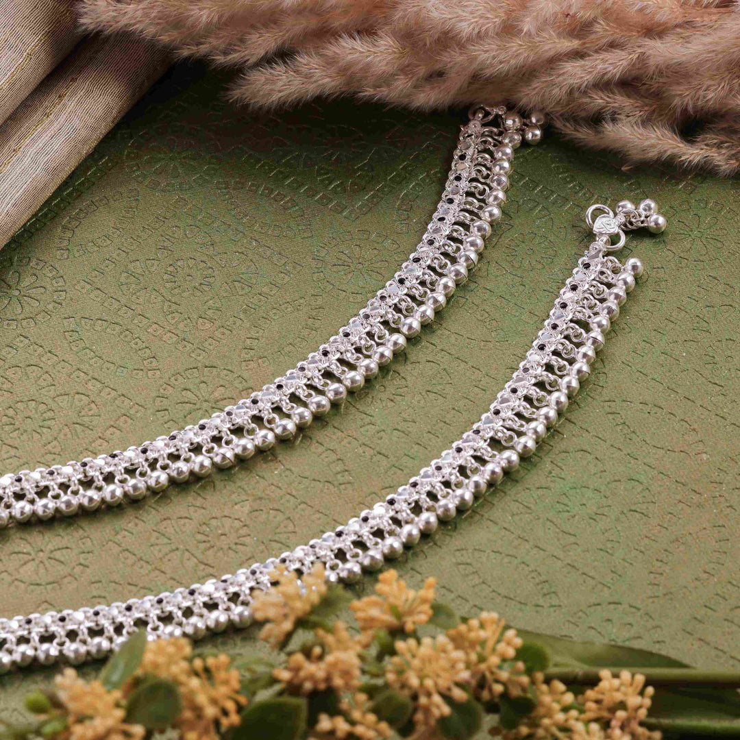 Silver Kushbu Chilanka Anklet