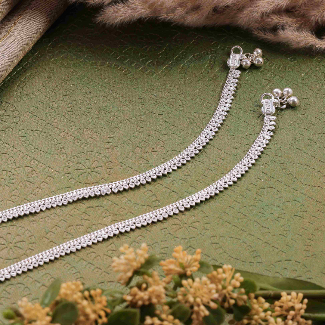 Silver Thilakam Anklet