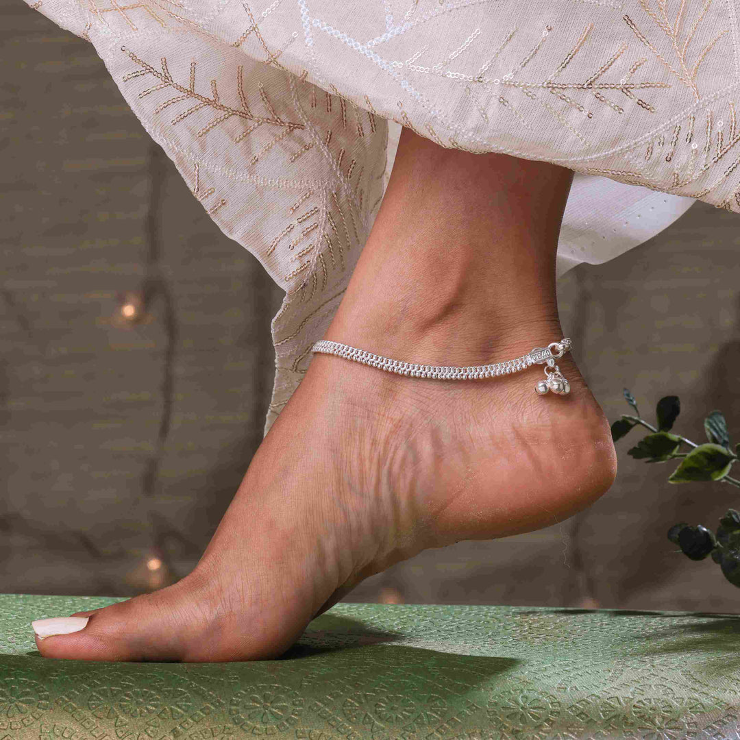 Silver 1RB Anklet