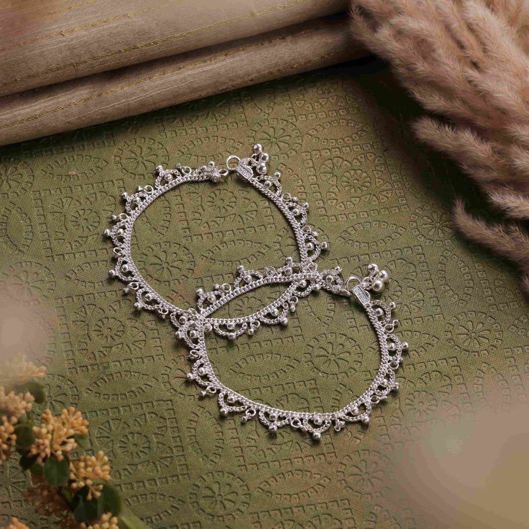 Silver Jalara Anklet