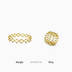 Load image into Gallery viewer, golden convertable bracelet 92.5
