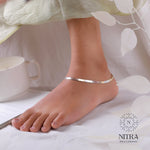 Load image into Gallery viewer, Classic 925 Silver Anklets with Triple Tone
