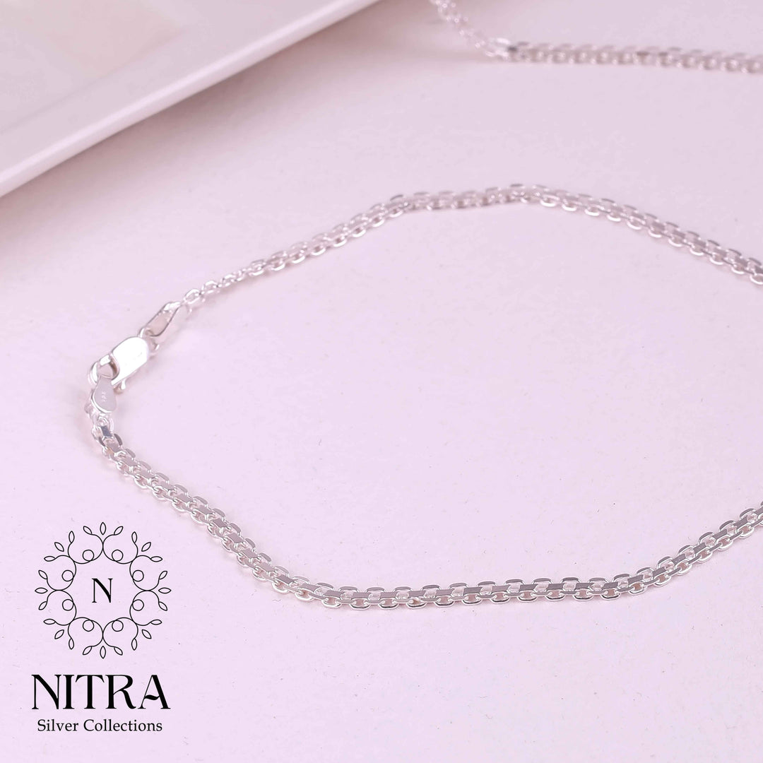 Minimal Silver Soul Anklet