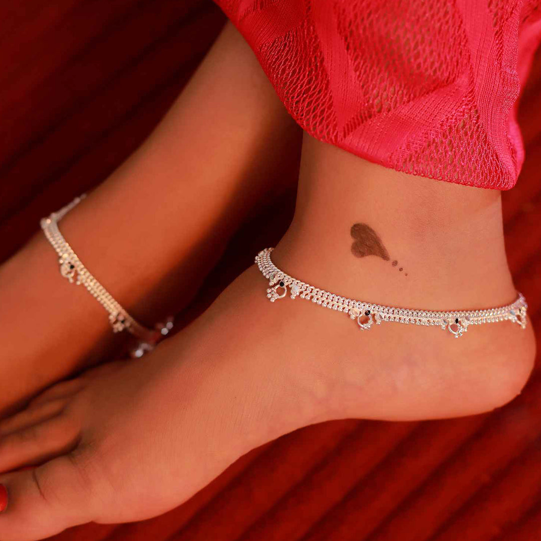 pure silver anklet nitra