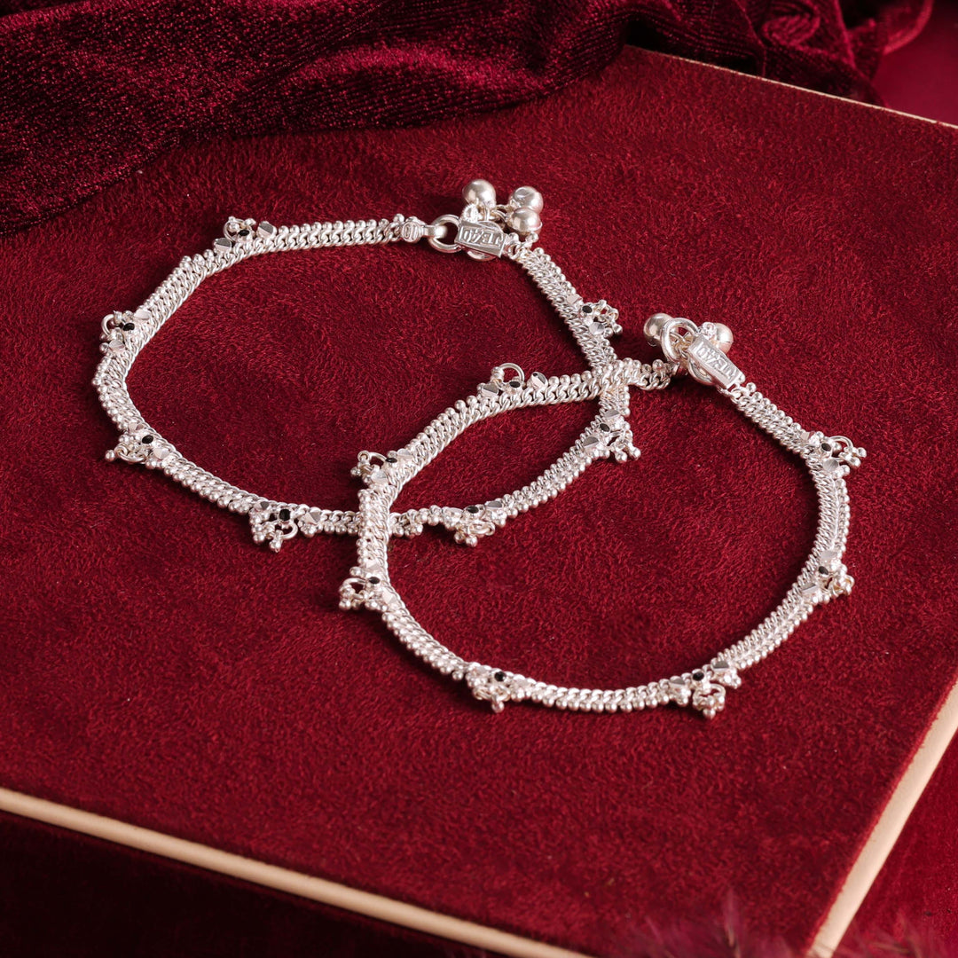 pure silver anklet nitra