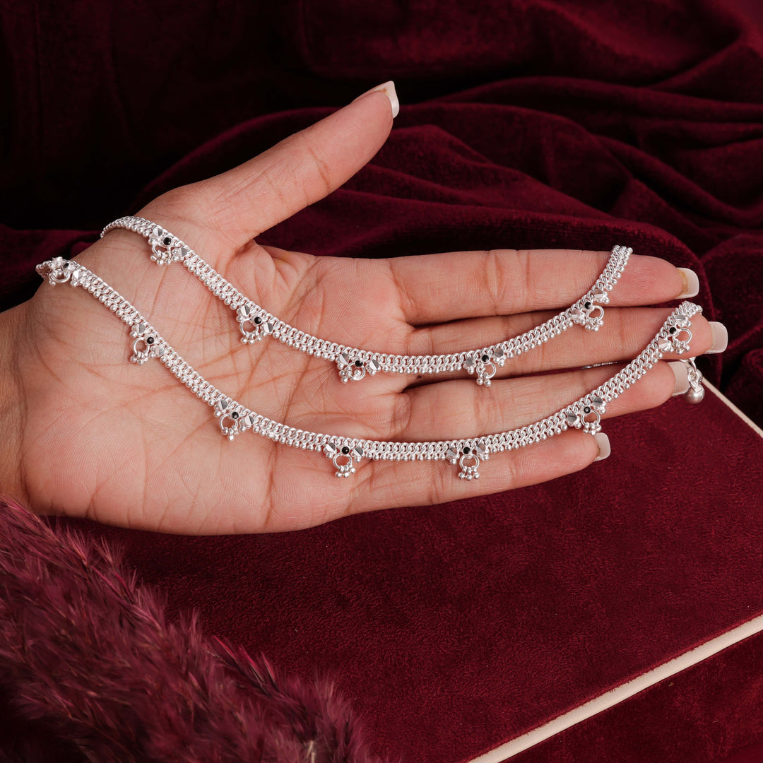 pure silver anklet nitra