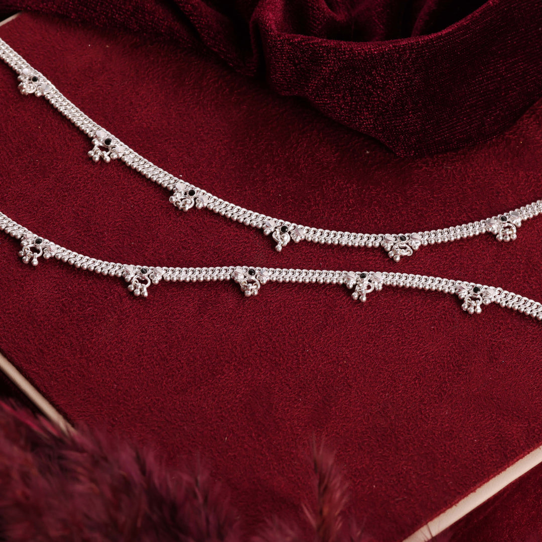 pure silver anklet nitra