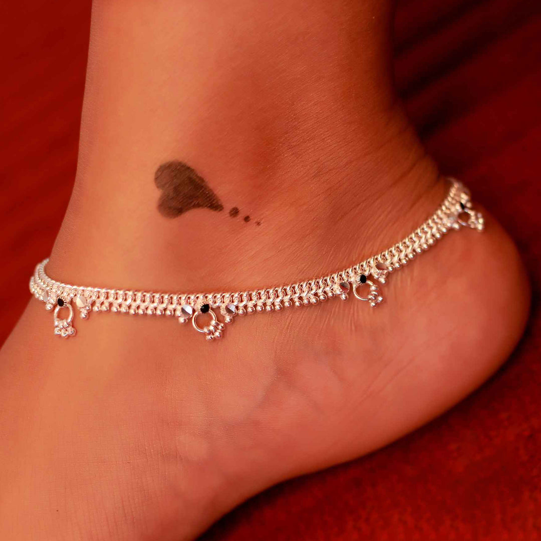 pure silver anklet nitra