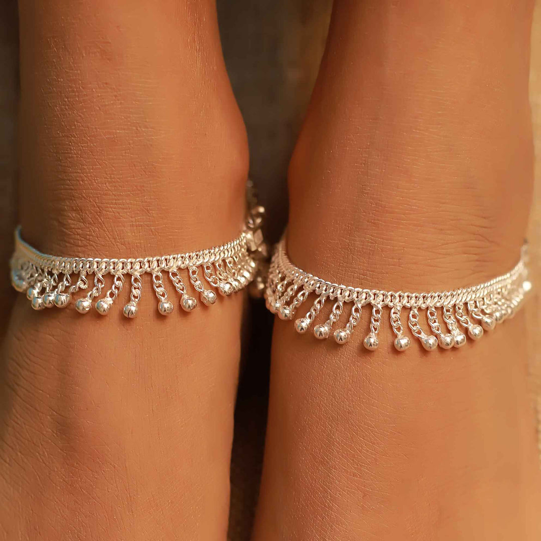 pure silver anklet nitra payal