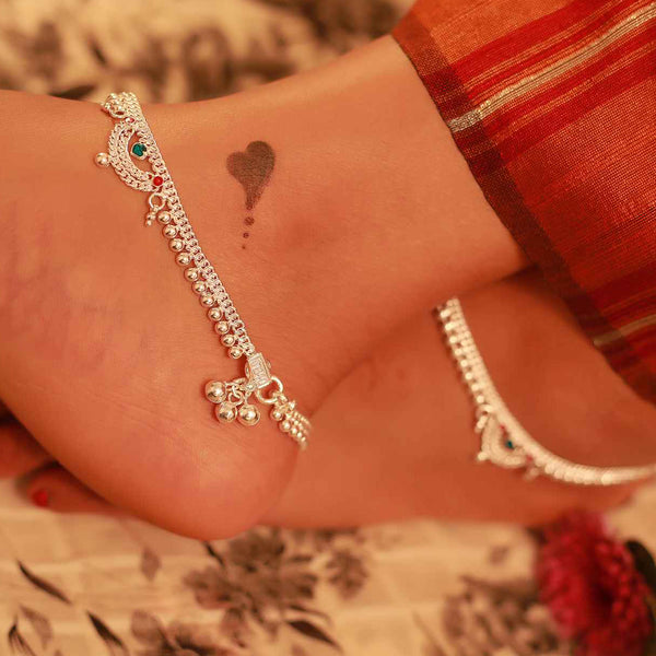 pure silver anklet nitra