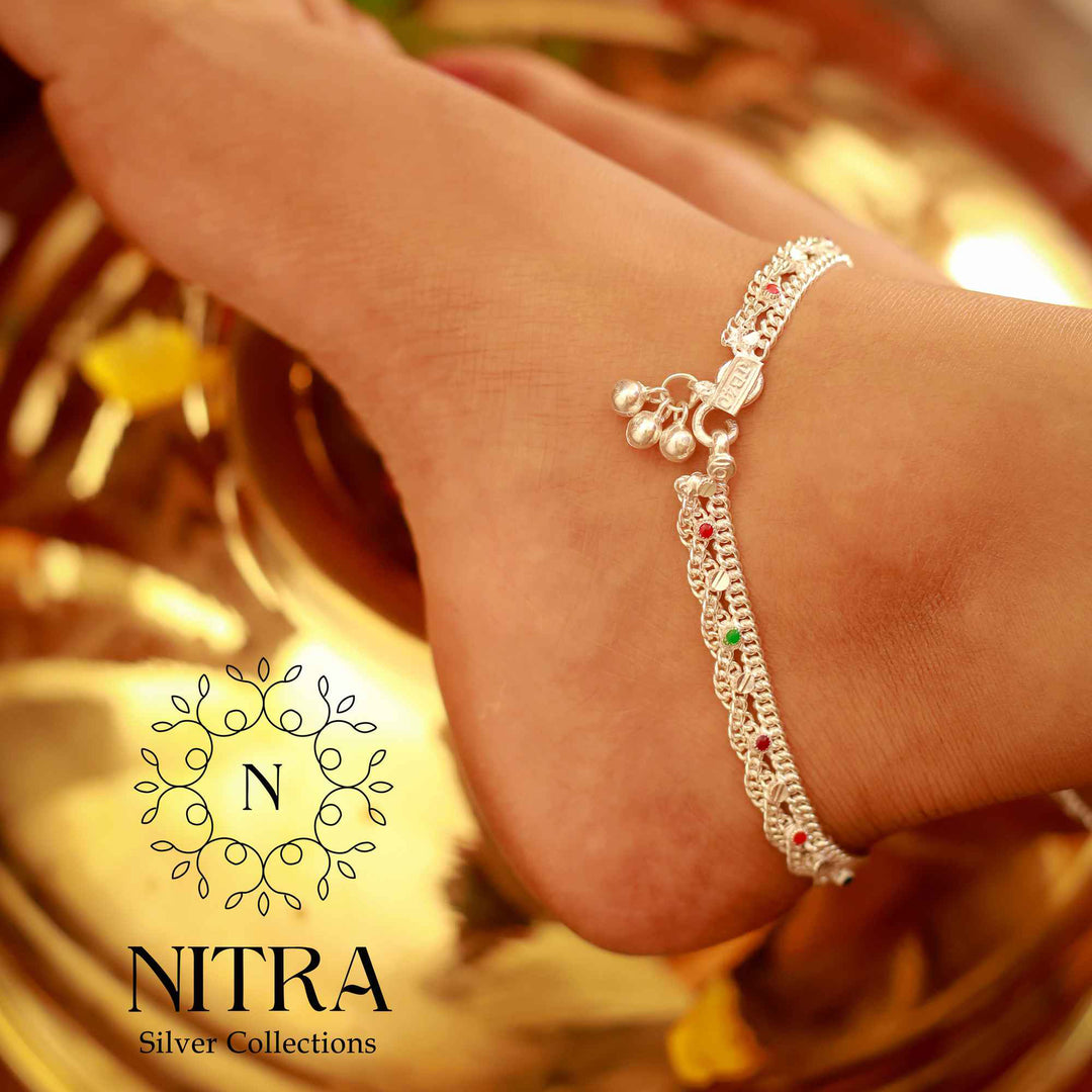 pure silver anklet nitra