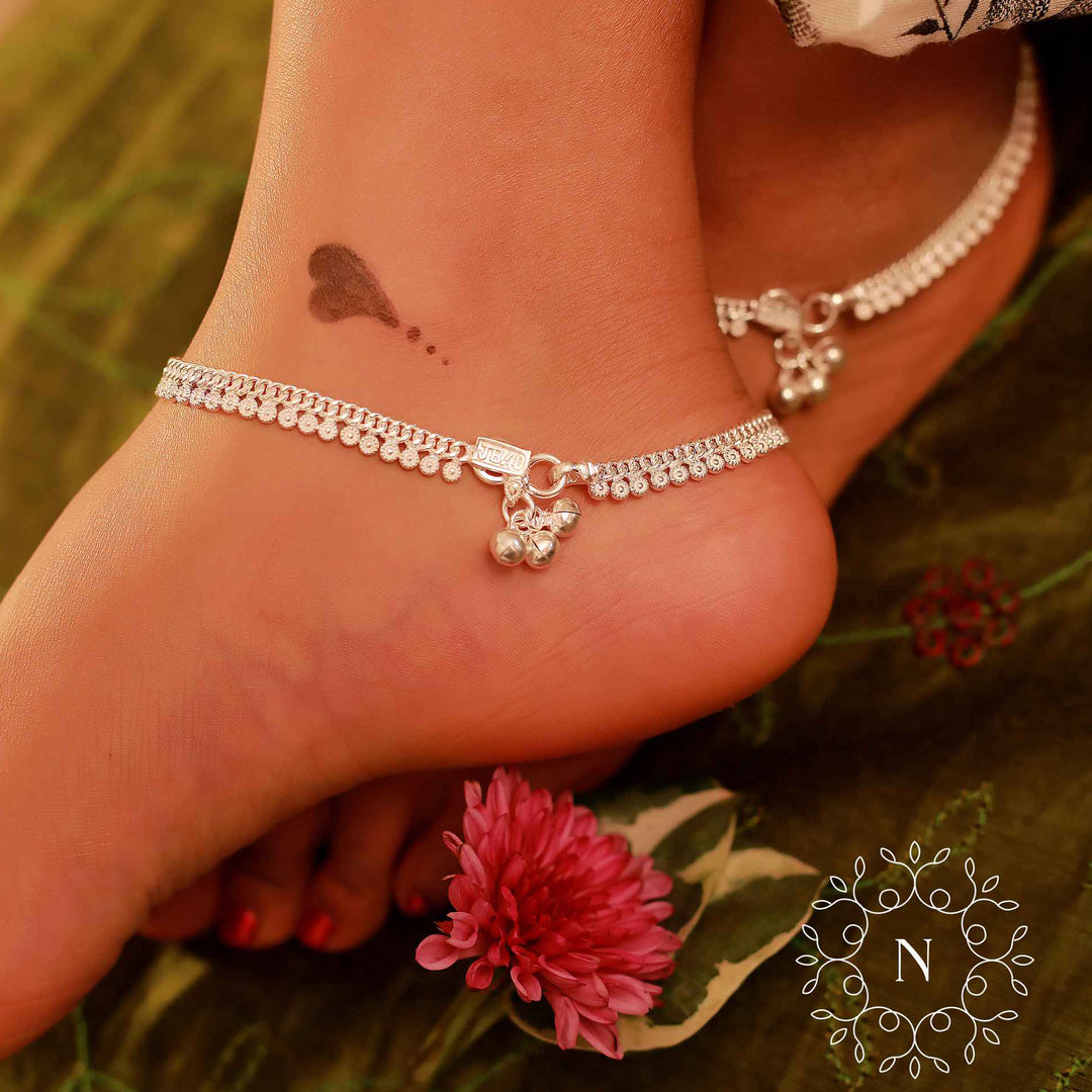 pure silver anklet nitra payal