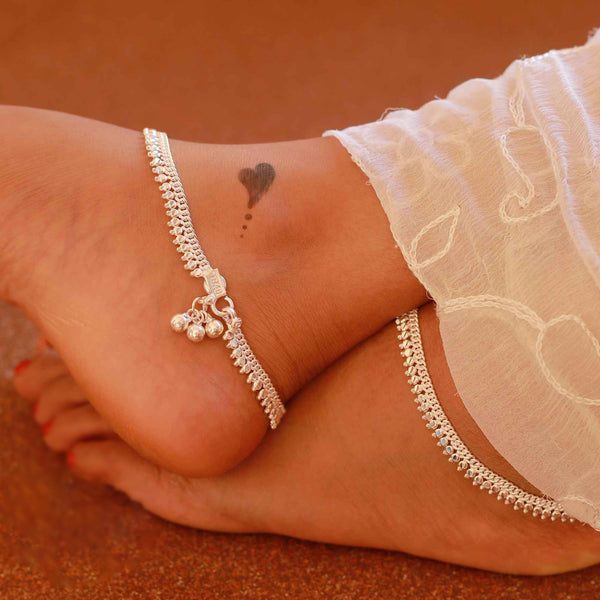 pure silver anklet nitra