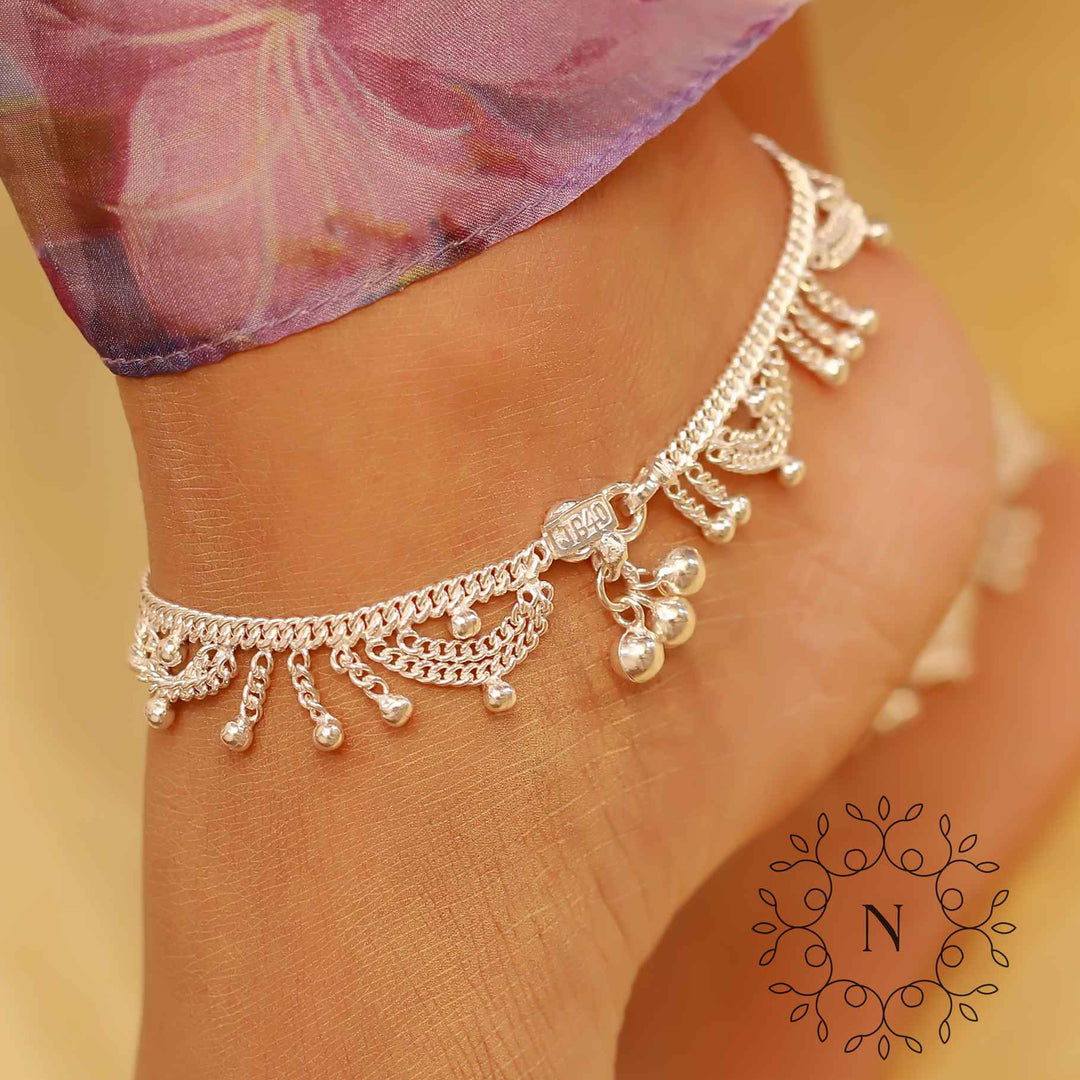 pure silver anklet nitra