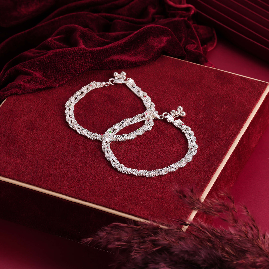 pure silver anklet nitra