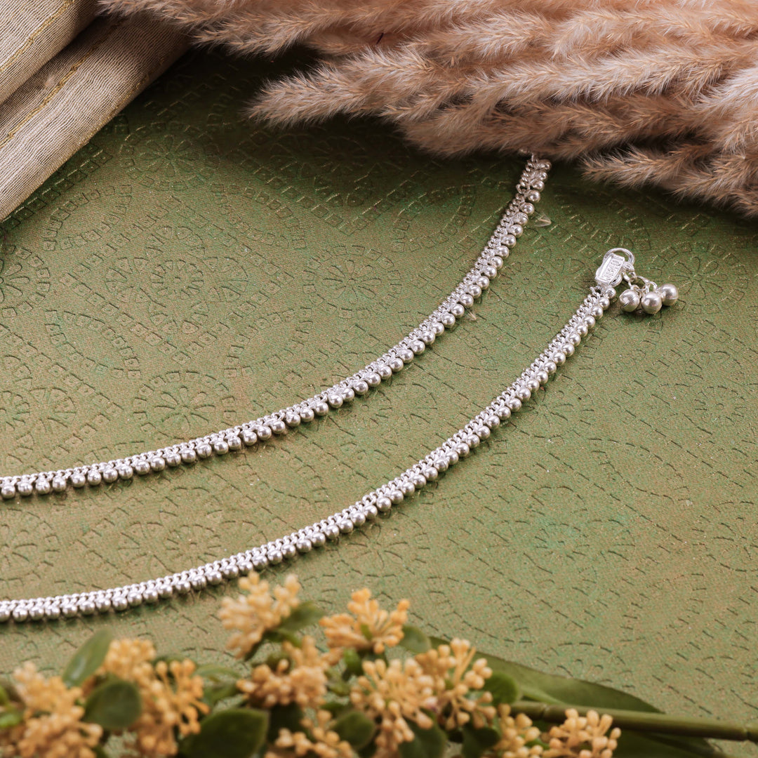 pure silver anklet nitra