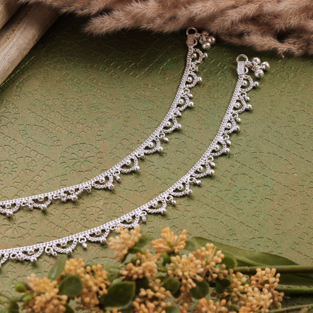 pure silver anklet nitra