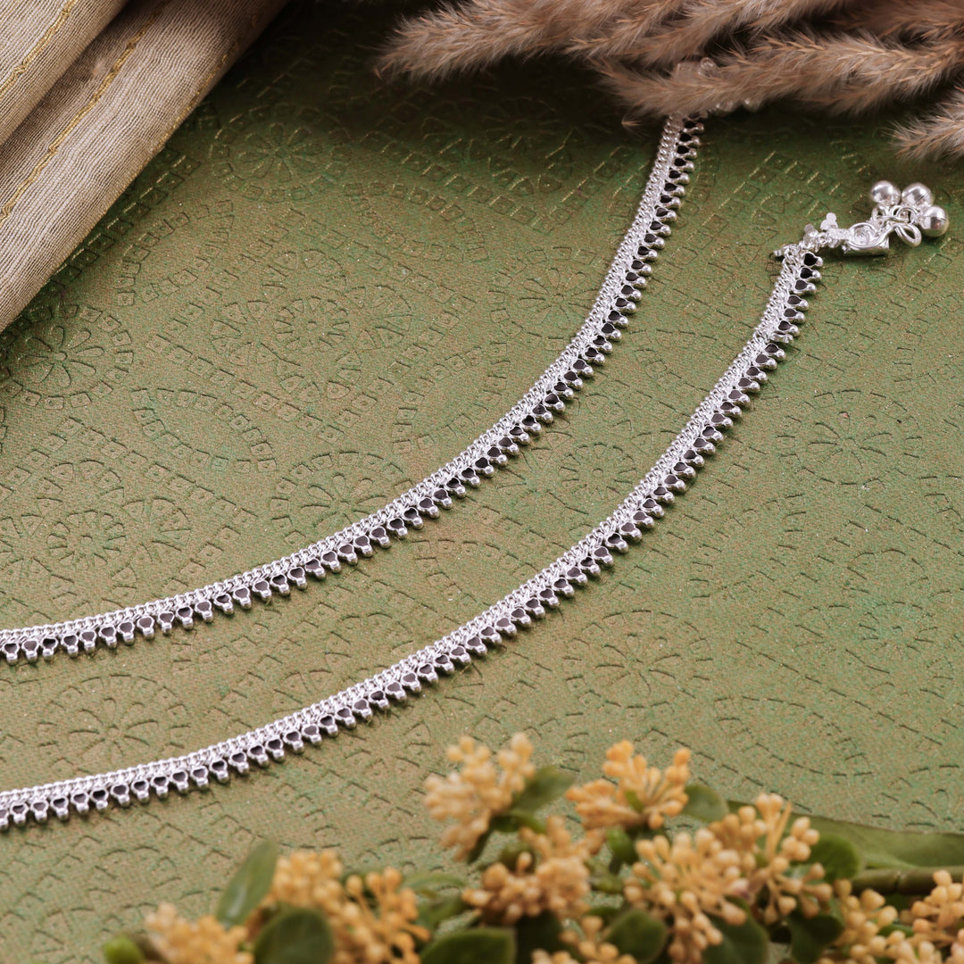 pure silver anklet nitra