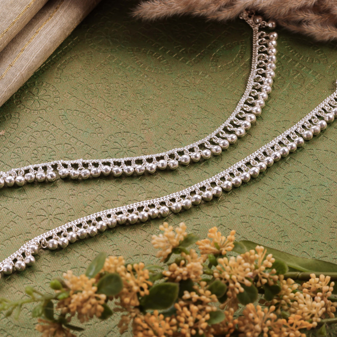 pure silver anklet nitra