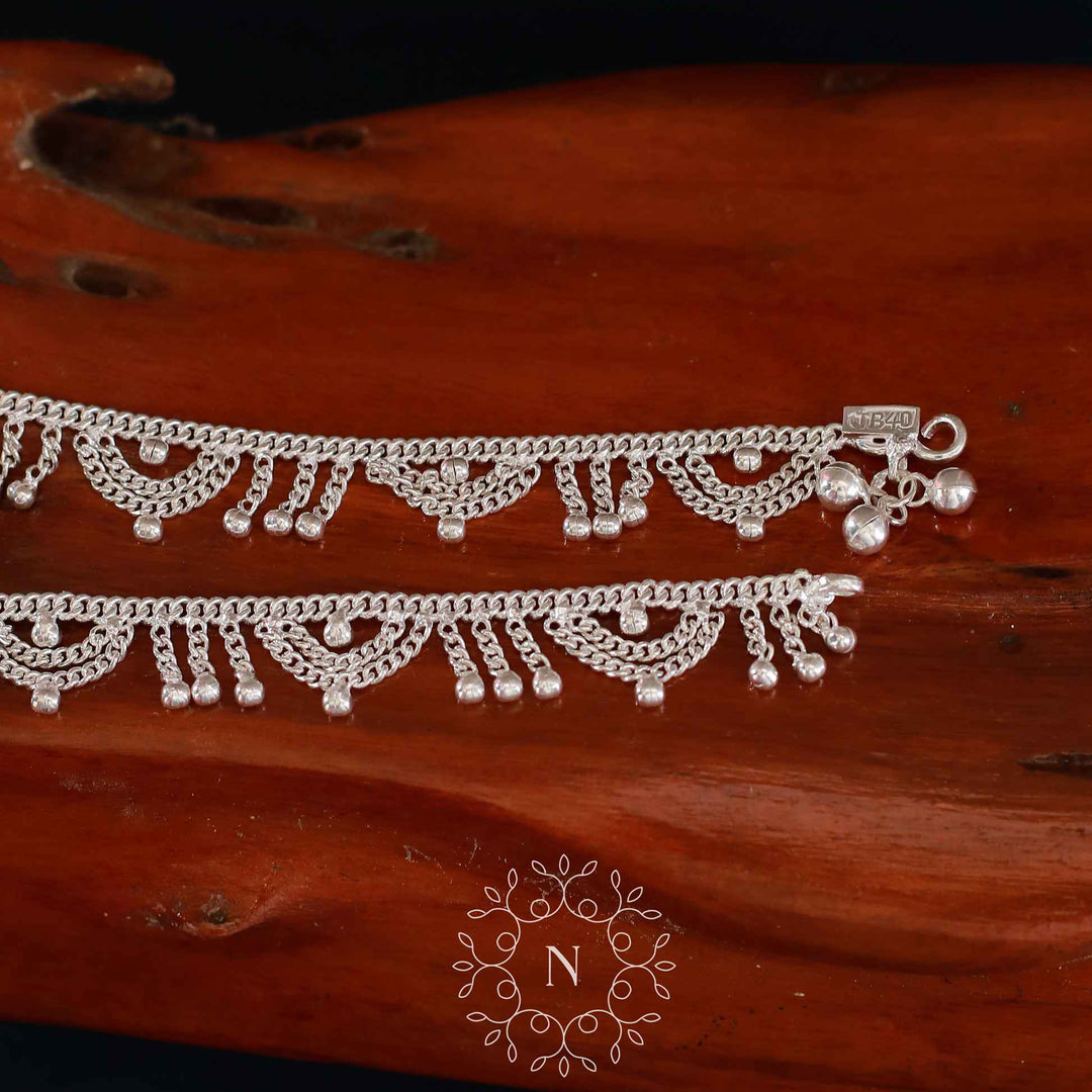 pure silver anklet nitra