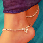 Load image into Gallery viewer, pure silver black anklet nitra
