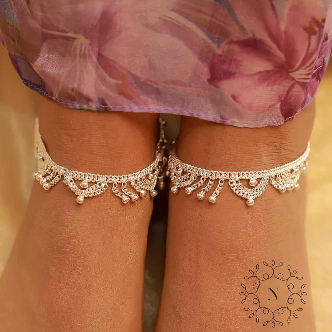 pure silver anklet nitra