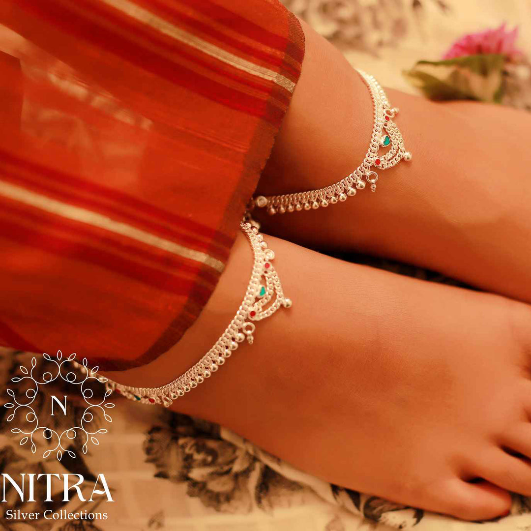 pure silver anklet nitra