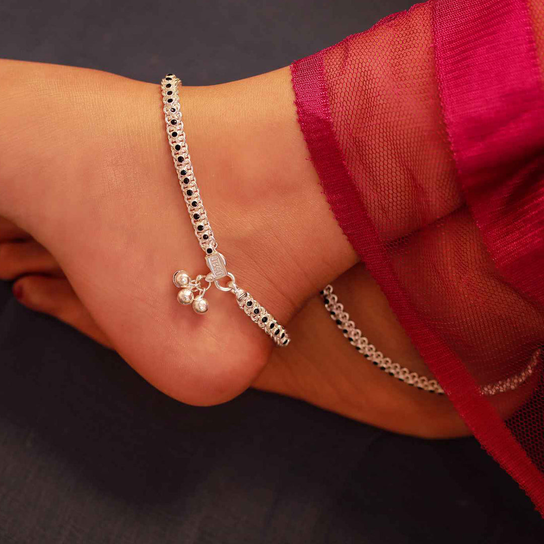 pure silver anklet nitra