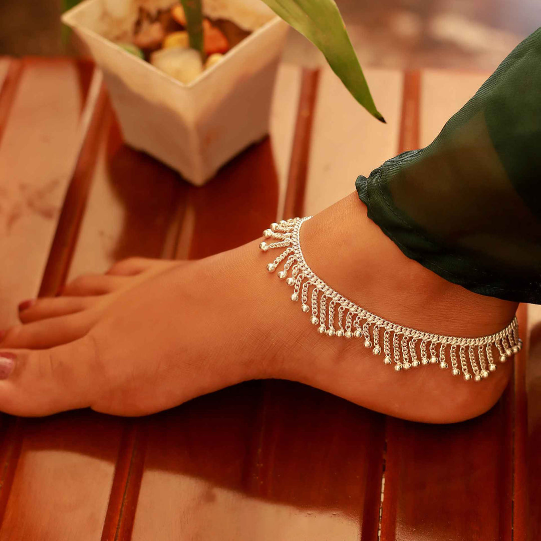 pure silver anklet nitra payal