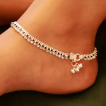 Load image into Gallery viewer, pure silver black anklet nitra
