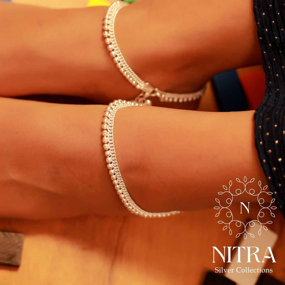 pure silver anklet nitra