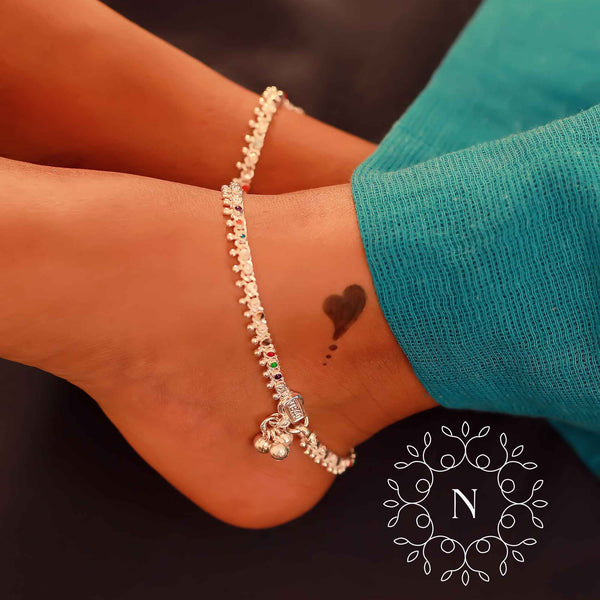 pure silver anklet nitra