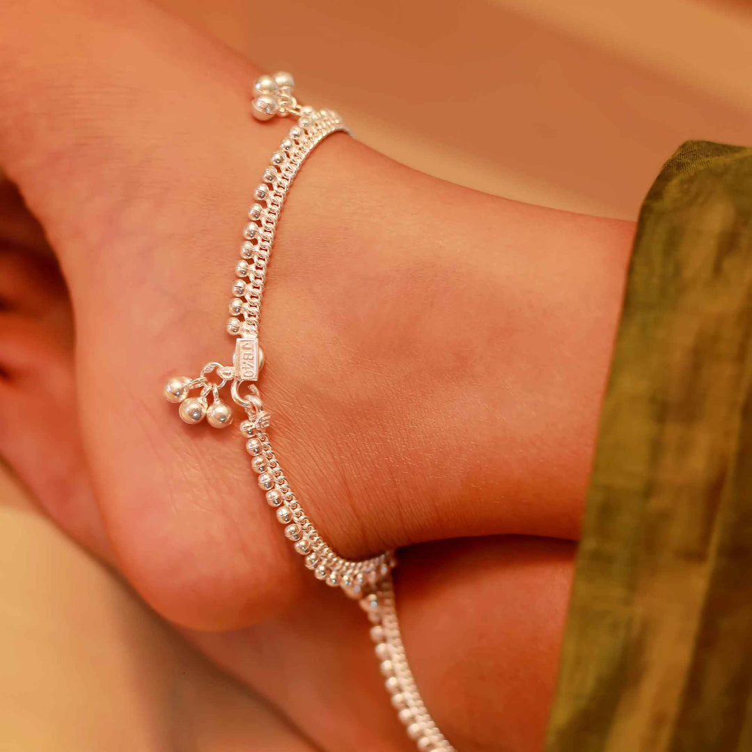 pure silver anklet nitra