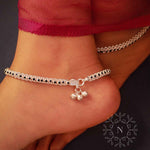 Load image into Gallery viewer, pure silver anklet nitra
