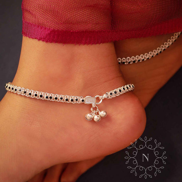 pure silver anklet nitra