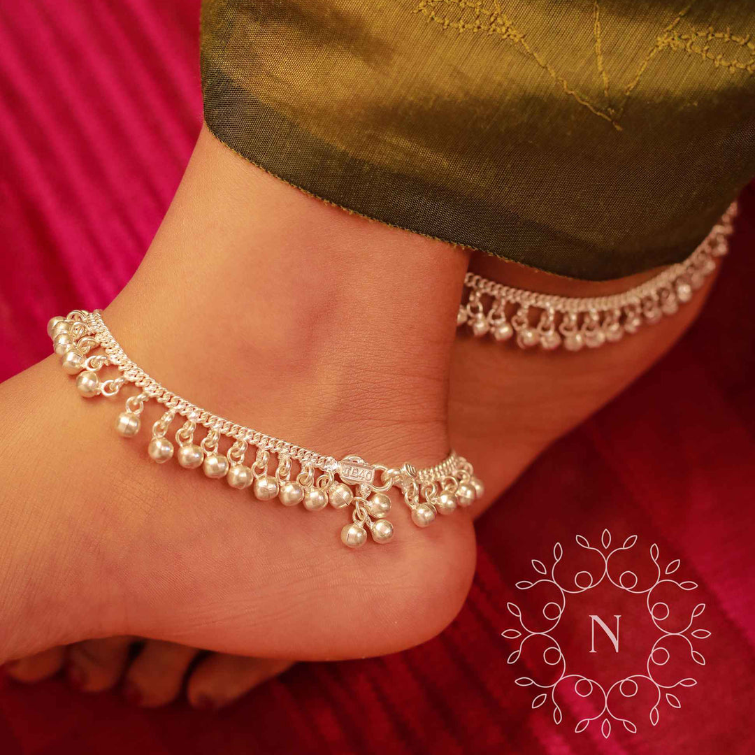 pure silver anklet nitra