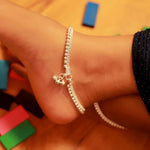 Load image into Gallery viewer, pure silver anklet nitra
