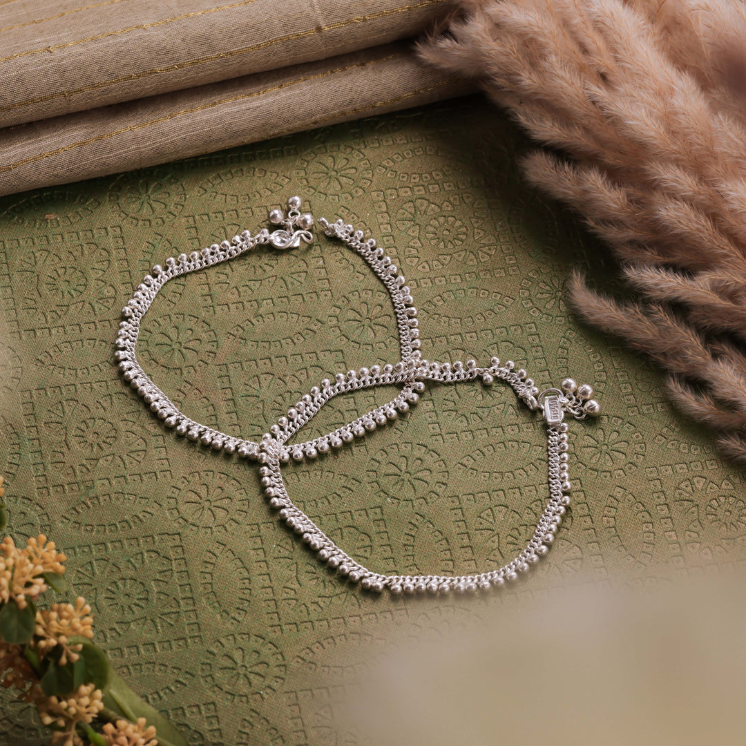 pure silver anklet nitra