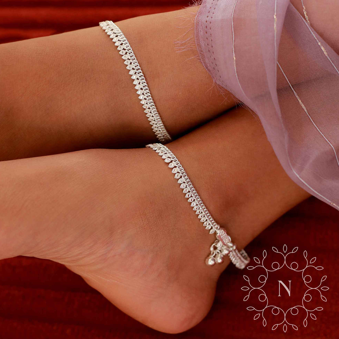 pure silver anklet nitra payal