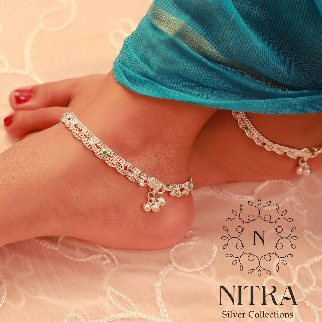 pure silver anklet nitra