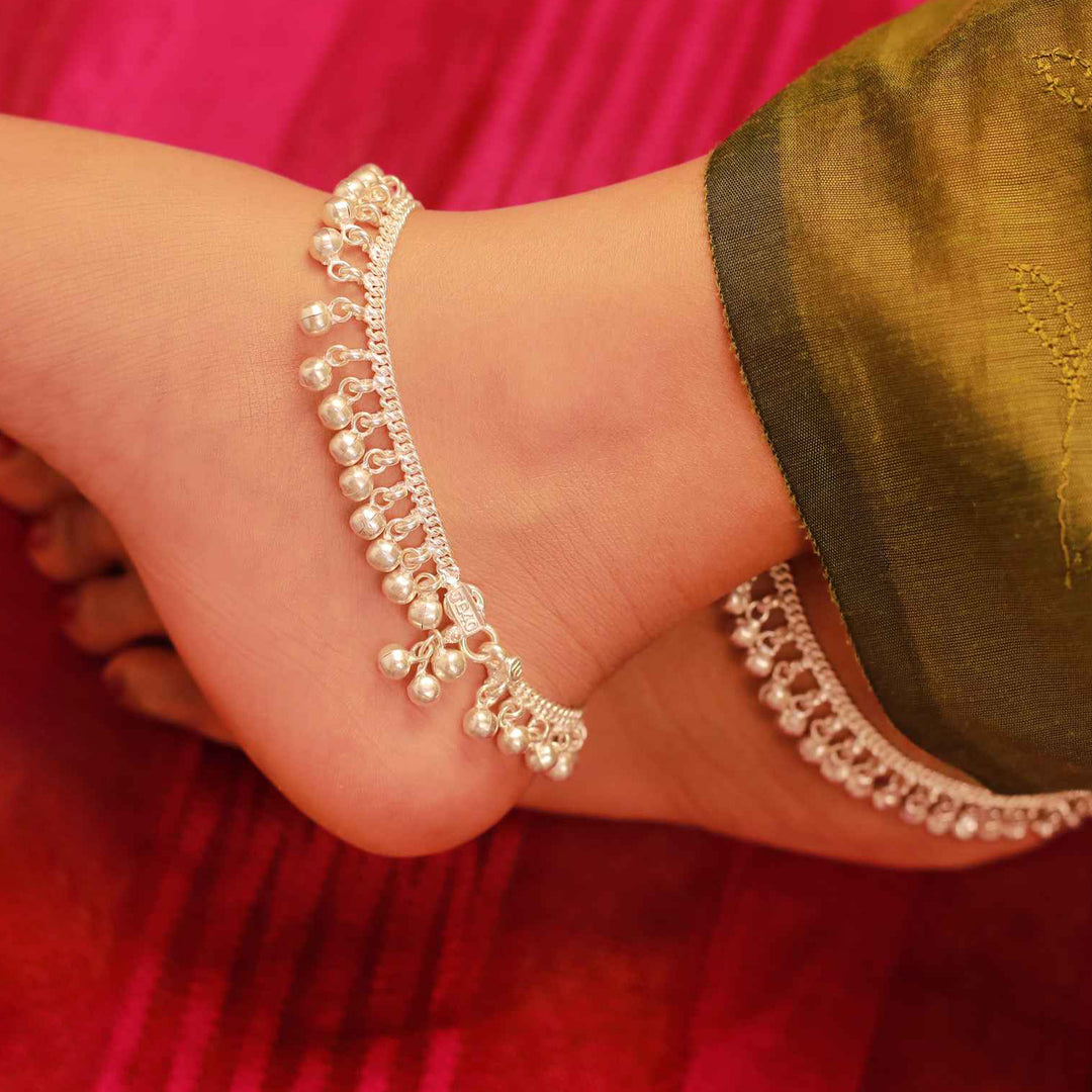 pure silver anklet nitra