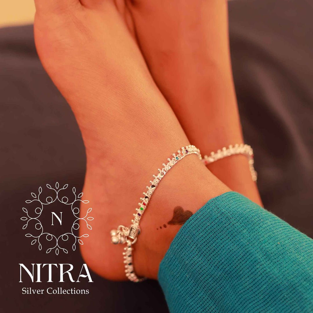 pure silver anklet nitra