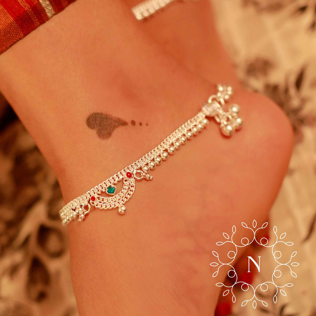 pure silver anklet nitra