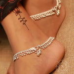 Load image into Gallery viewer, pure silver anklet nitra payal
