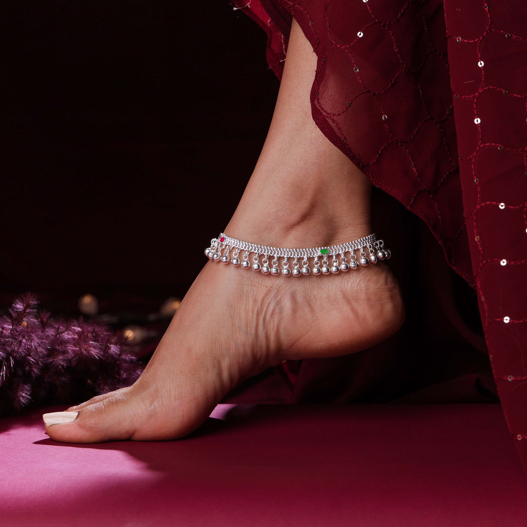 pure silver anklet nitra