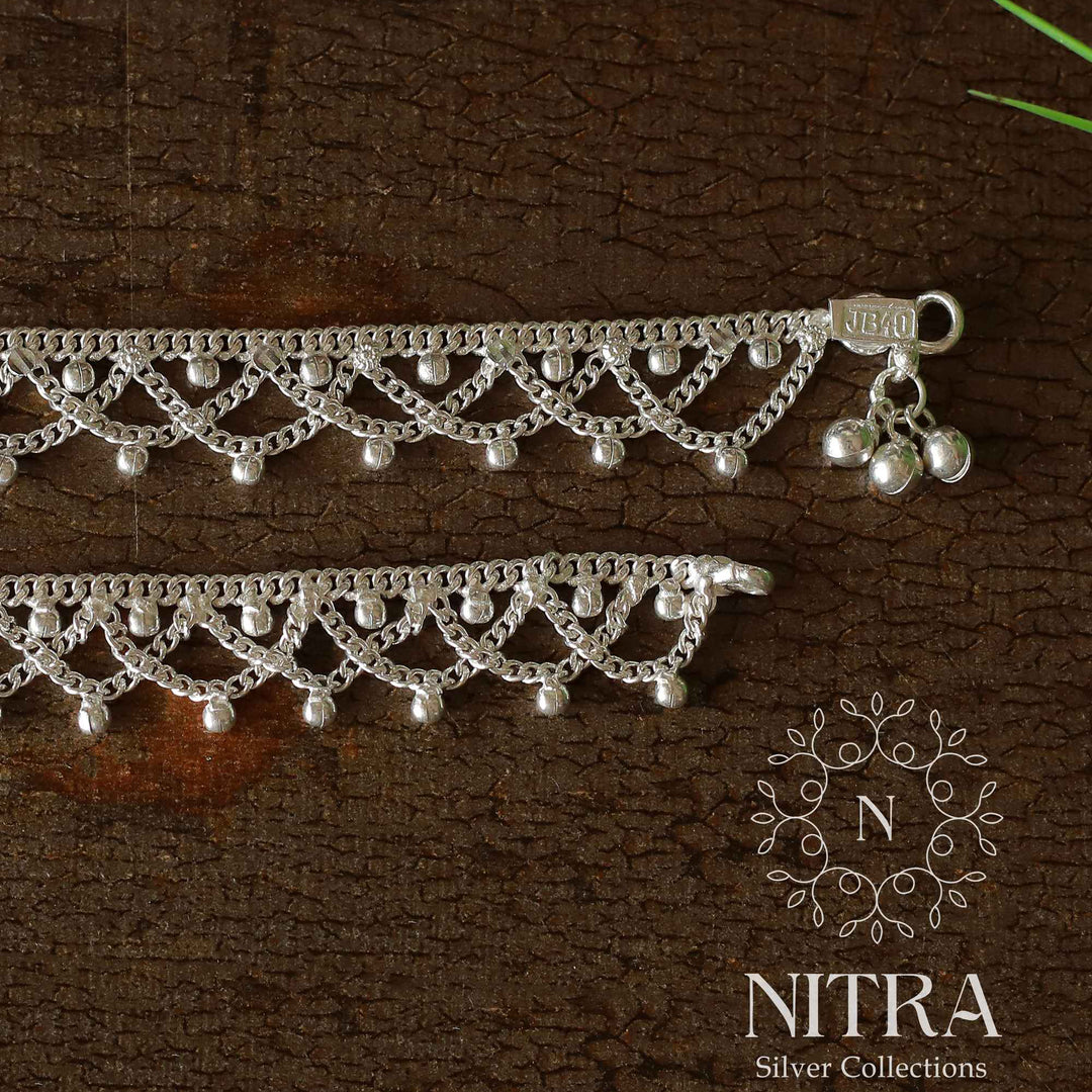 pure silver anklet nitra