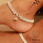 Load image into Gallery viewer, pure silver anklet nitra
