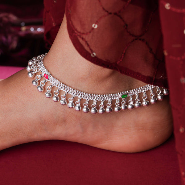 pure silver anklet nitra